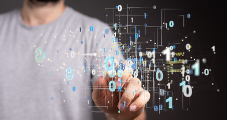 Business intelligence analyst dashboard on virtual