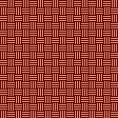 Brown Geometric background. Square weave parquet seamless pattern. Abstract background. Vector background. Floor pattern.