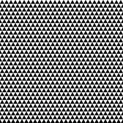Black and white background. Triangle pattern. Geometrical simple image illustration. Seamless pattern. Triangle mosaic pattern vector background.