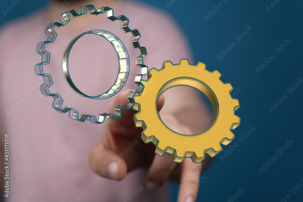 Aufkleber engineering and design image gears