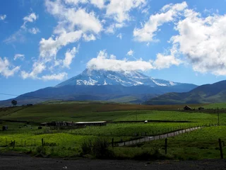 Foto op Canvas Clouds above Chimborazo volcano © Goodwave Studio