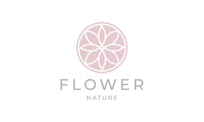 luxury lotus flower feminine logo design vector for salon jewelry spa and massage