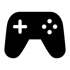 Joystick Glyph Icon Vector