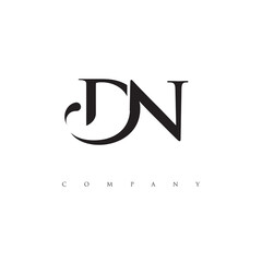 Initial DN logo dsign vector