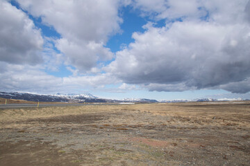 clouds over the mountains