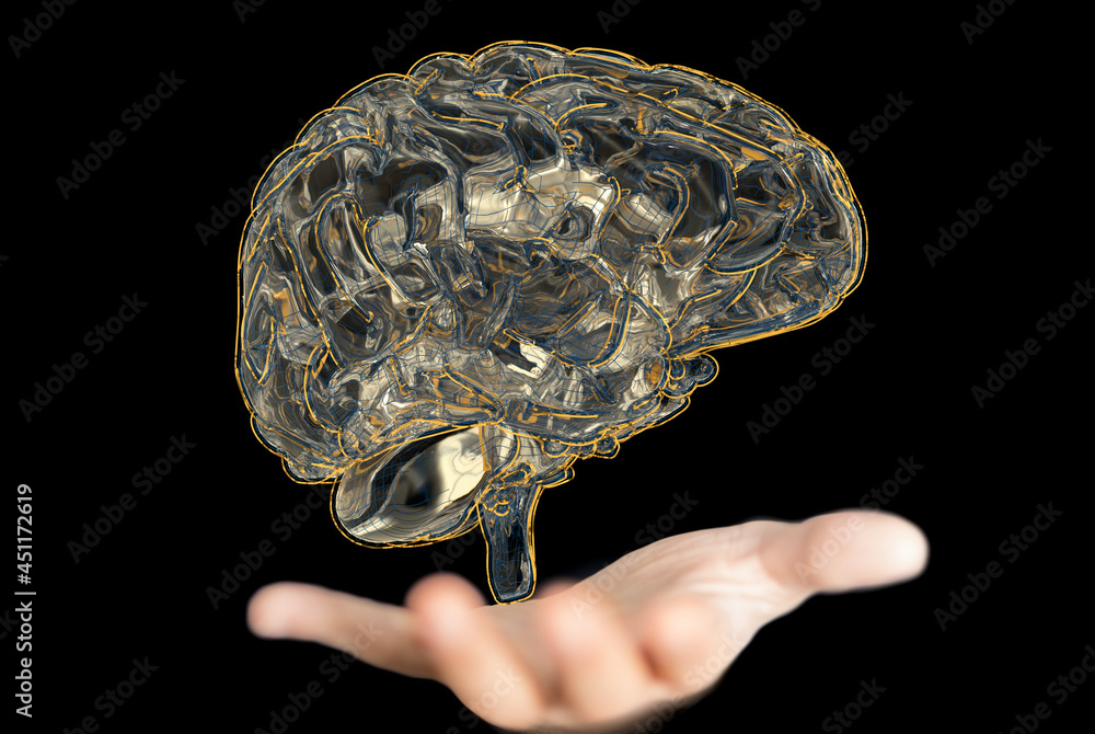 Leinwandbilder idea of intelligence brain ai digtal 3d artificial intelligence