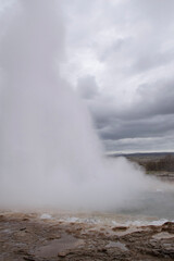 geyser in park national park