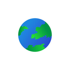 Obraz premium earth illustration design on white background