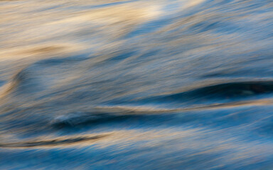 Close up of flowing water in a river
