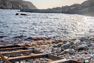 Slipway rail at An Port in County Donegal - Ireland