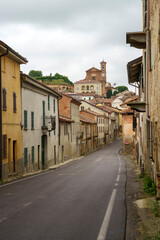 Fototapeta na wymiar Calliano, historic town in Monferrato, italy