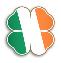 Three and four leaf clover icon. Clover leaf silhouette. Simple isolated vector on white background
