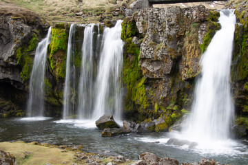 Fototapeta premium waterfall in the mountains
