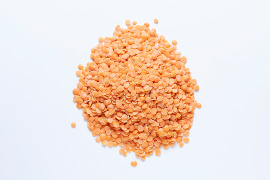 Masoor dal, Lens culinaris, Satara, Maharashtra, India. Legime with edible seeds