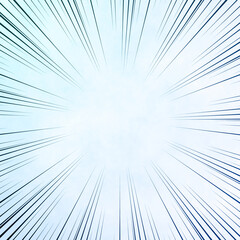 Naklejka premium Speed Line background. Comic book black and blue radial lines background.
