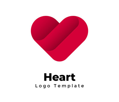 Heart sign. Creative vector medical template. Charity, blood donation logo. Healthcare symbol. Valentines Day. Identity graphic element. Web icon. 