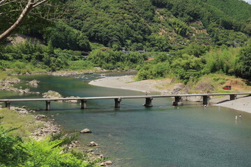 高知県四万十市　長生沈下橋