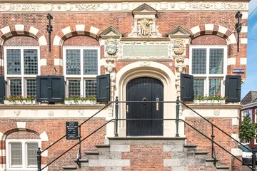 Fotobehang City Hall of Franeker, Friesland Province, The Netherlands © Holland-PhotostockNL