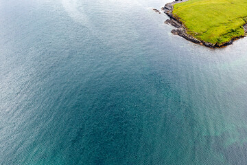 Aerial view of St. John's Point, County Donegal, Ireland