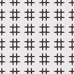 Fototapeta premium Abstract seamless pattern with various shapes. Geometric pattern for fabric. Textile background.