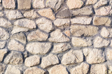 Part of a stone wall, for background or texture.