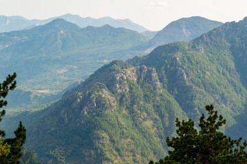 Albanian mountain Alps. Mountain landscape, picturesque mountain view in summer. Albanian nature panorama