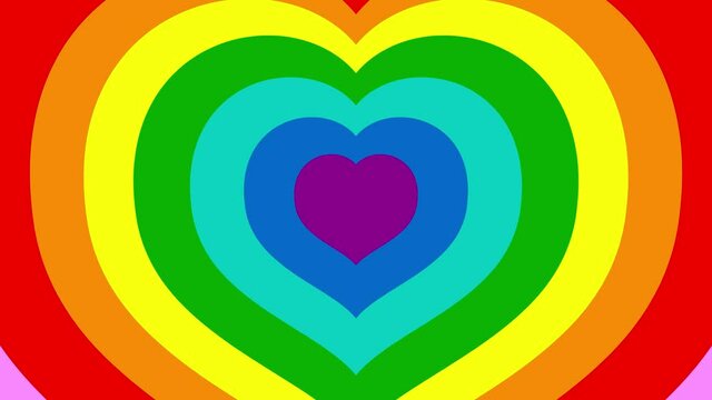 Lgbt homosexual rainbow background lesbian love animation. tolerance gay