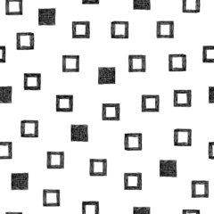 Seamless pattern with grunge squares.