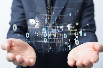 Technology background. Big data concept