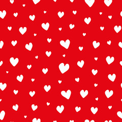 Seamless pattern with hearts.