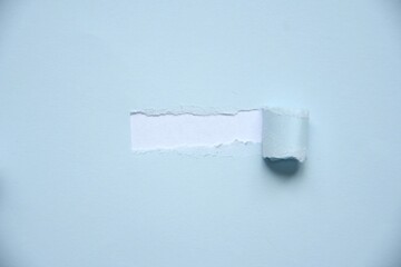 Overhead of paper with a hole for inserting text