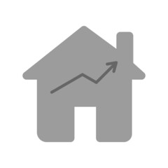 Fototapeta premium Profit Flat Grey Vector Icon Design