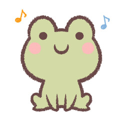 カエルと音符