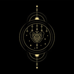 collection set of Magical tarot cards esoteric occult boho spiritual reader witchcraft magic crystal celestial symbol