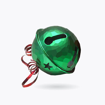 Vector Jingle bells with red bow