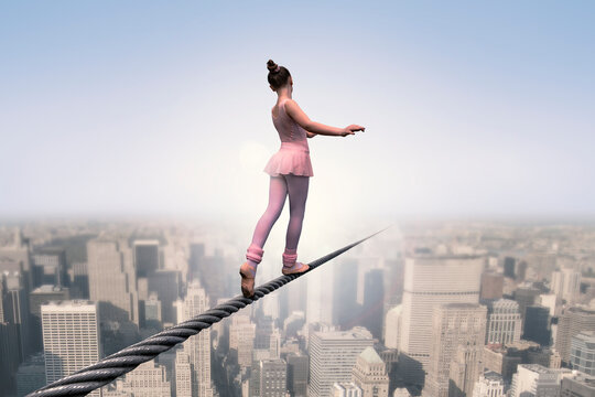 Ballet &uuml;ber einer Stadt