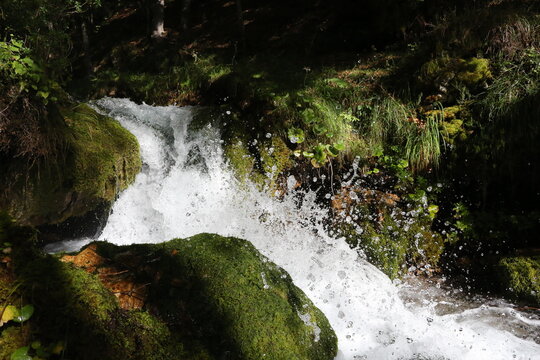 Rough stream on mountain 