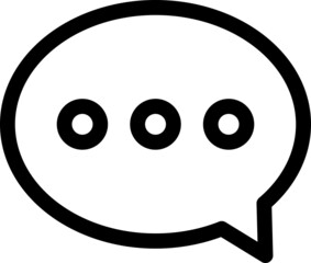 Chat Vector Line Icon Design