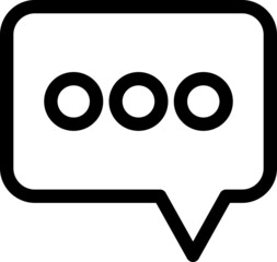 Message Vector Line Icon Design