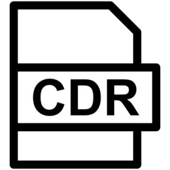 CDR.File Format Vector line Icon Design