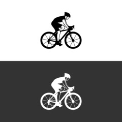 Fototapeta na wymiar Bike Infinity Icon Logo Design Element vector