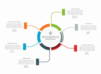 Infographic design template with place for your data. Vector illustration.