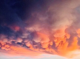 Mammatus cloud after storm