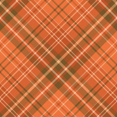 Seamless pattern in orange colors for plaid, fabric, textile, clothes, tablecloth and other things. Vector image. 2