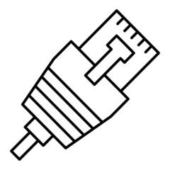  Vector Ethernet Outline Icon Design - obrazy, fototapety, plakaty