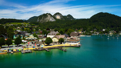 Lake Wolfgangsee in Austria from above - travel photography