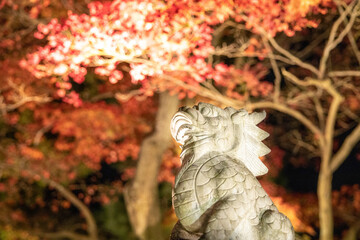 京都・宝厳院のライトアップ