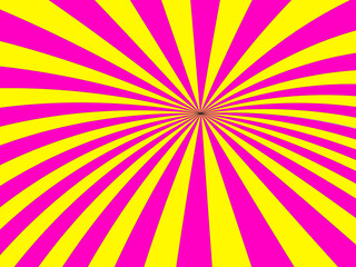 pink and yellow burst twist arc background design for ray banner, ads, template, product, social media, background wallpaper vector illustration
