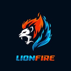 lion fire logo