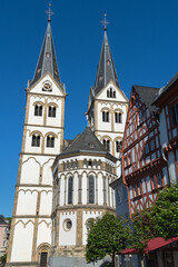Fototapeta na wymiar Die St. Severus Kirche in Boppard, Rheinland-Pfalz